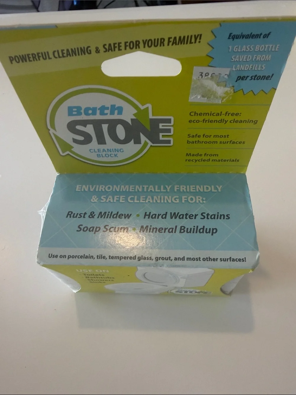 Bath Stone Cleaning Block - Gray NIB Bed, Bath and Beyond